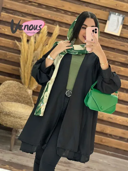 مانتو نازلی پشت ضربدری