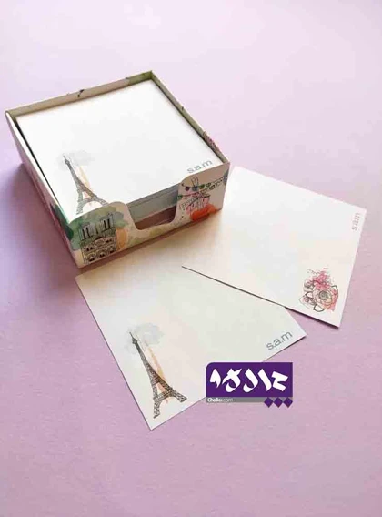 کاغذ یادداشت رومیزی جعبه دار سم