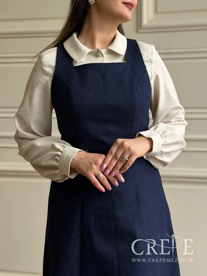 سارافون جین یقه خشتی