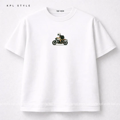 تیشرت باکسی 100٪ پنبه با چاپ مینیمال | کد 1364