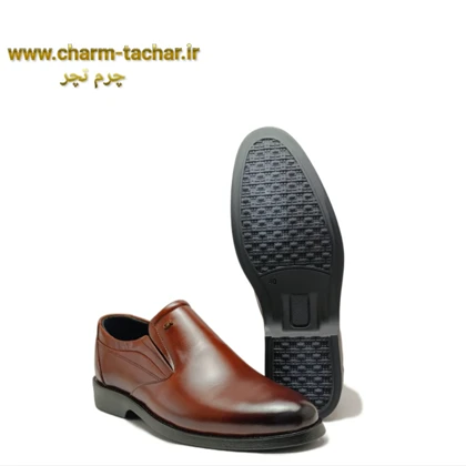 کفش رسمی مردانه بدون بند چرم طبیعیsi186