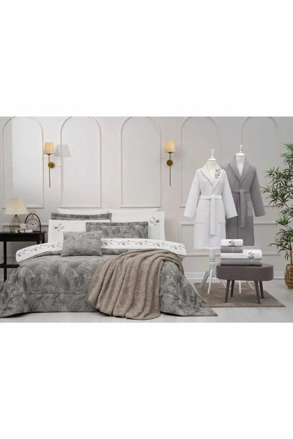 سرویس روتختی دو نفره Özdilek مدل Leaf Scape