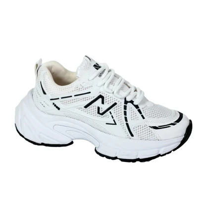 کتانی اسپرت زنانه مدل نیوبالانس 1860 رنگ سفید کد 41110