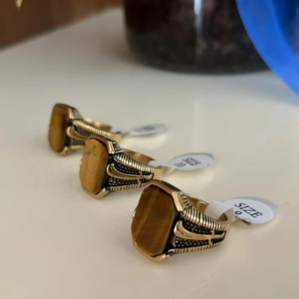 انگشتر استیل رنگ ثابت مردانه کد tw10007