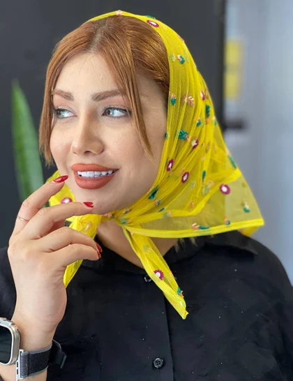 مینی اسکارف گلدوزی کد : M31