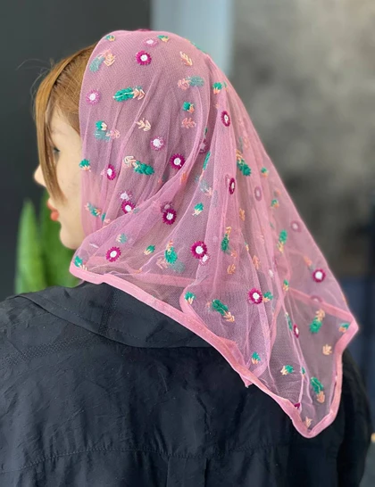 مینی اسکارف گلدوزی کد : M31