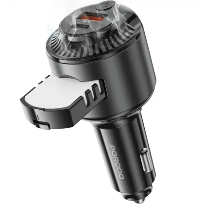 شارژر فندکی فست شارژ ماشین و خوشبو کننده هوا پورودو Porodo مدل PDC40BK