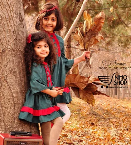 پیراهن چین‌دار میکرو دخترانه