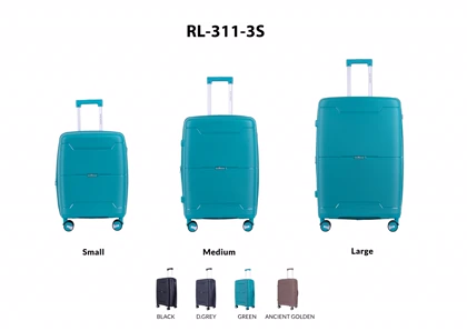 مجموعه 3 عددی چمدان رزمری مدل Rose Merry RL-311-3s_Green