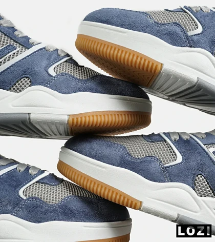 کفش کتانی مردانه و زنانه طوسی آبی NEW BALANCE 550