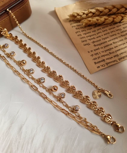 دستبند طرح طلا ژوپینگ D23