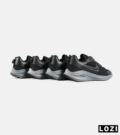 کفش کتانی مردانه و زنانه مشکی طوسی نایک NIKE PEGASUS V10 مدل 7143