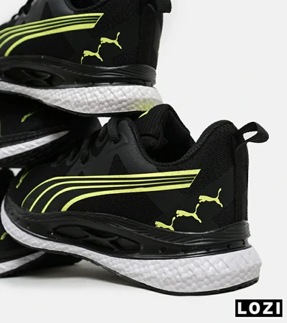 کفش کتانی ورزشی مردانه و زنانه مشکی سبز PUMA