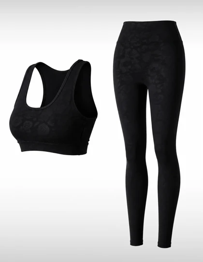 ست نیم‌تنه و لگ ورزشی زنانه بدون برند Elegant Fit W