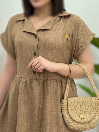 پیراهن عروسکی گلدوزی