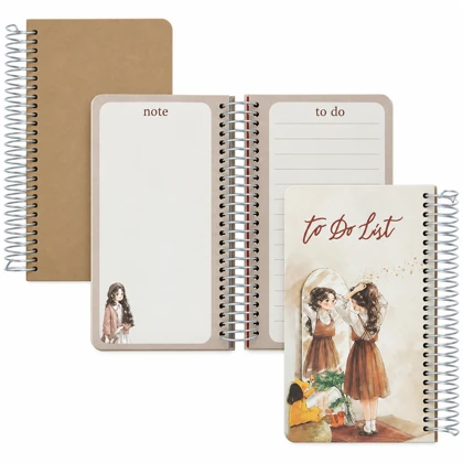 دفترچه یادداشت 160 برگ دوکا DOKA مدل TO DO LIST سیمی جلد سخت