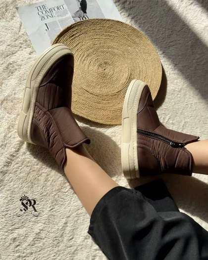 بوت چرم حوله ای