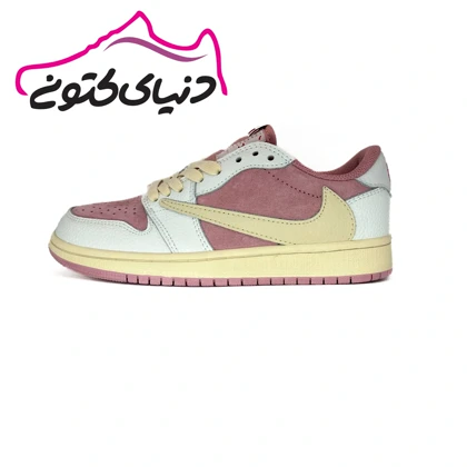 کتانی جردن تراویس صورتی اورجینال