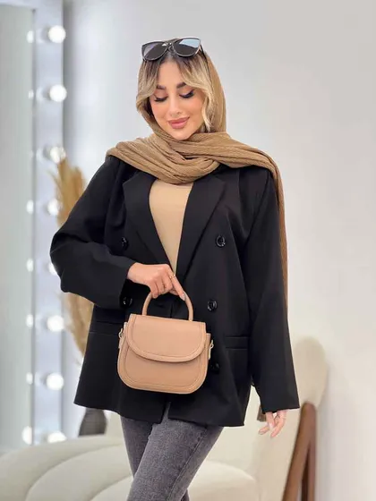 مانتو مازراتی شش دکمه جیب نما