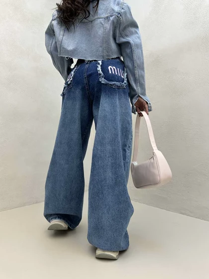 شلوار جین بگ MIU MIU
