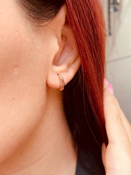 گوشواره توری حلقه ژوپینگ M35