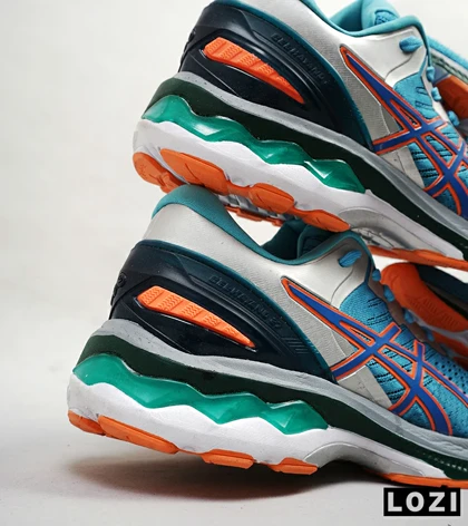 کتانی بزرگ پا آبی نارنجی ASICS GEL-KAYANO 27