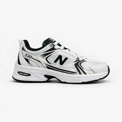 کفش کتانی نیوبالانس 530 سفید مشکی جدید کد 295095
