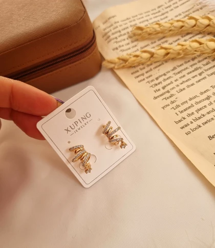 گوشواره طرح طلا ژوپینگ G22