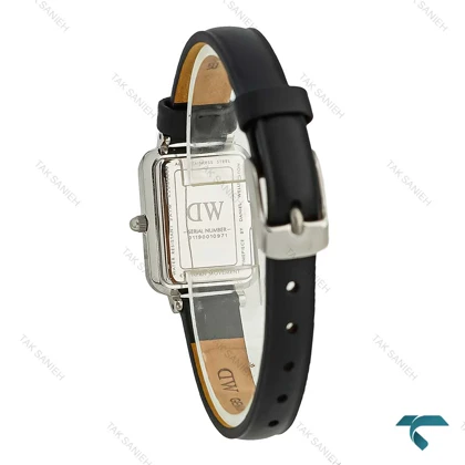 ساعت دنیل ولینگتون DW زنانه مستطیلی بندچرم صفحه طوسی DW-8025-L