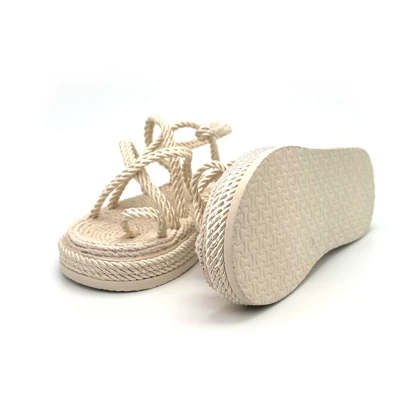 کفش صندل دخترانه مدل sandal - 0010_Creamy