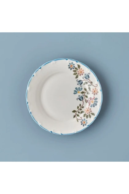 بشقاب کیک Bella Maison مدل Vintage پرسلان - آبی