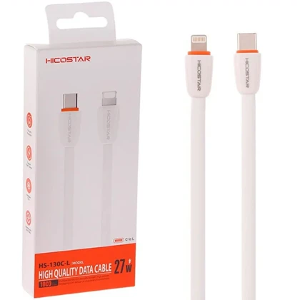 کابل تایپ سی به لایتنینگ هایکو استار HICOSTAR مدل HS-130c-L یک متر