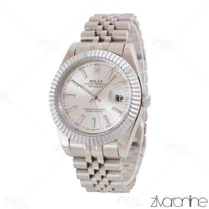 ساعت رولکس دیت جاست مردانه نقره ای 105007
