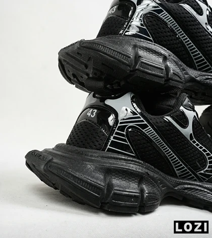 کفش کتانی مردانه و زنانه مشکی Balenciaga 3XL مدل 6543