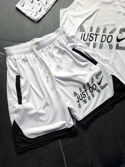 ست رکابی و شلوارک + اسکارف نایکی