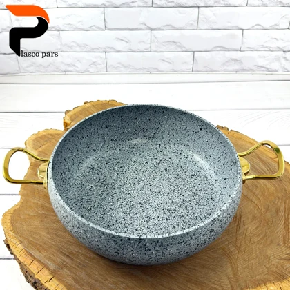 تابه 28 خمره ای دودسته درب پیرکس طوسی هاناتک