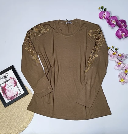 شومیز گیپوردار مدل سوگل کد 50271