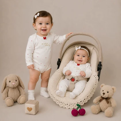 لباس نوزادی دخترانه گیلاس