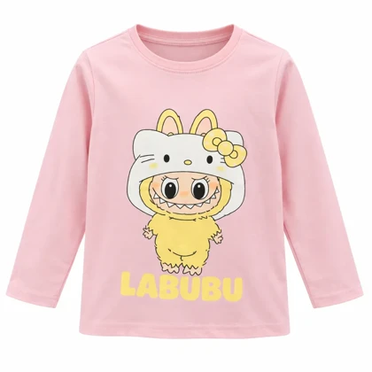 ست بلوز و شلوار دخترانه طرح LABUBU