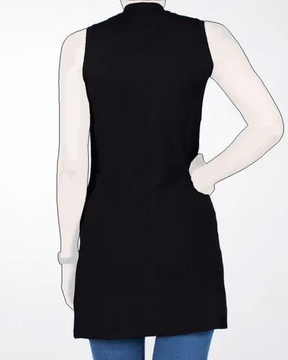 زیر سارافونی مشکی ساده زنانه