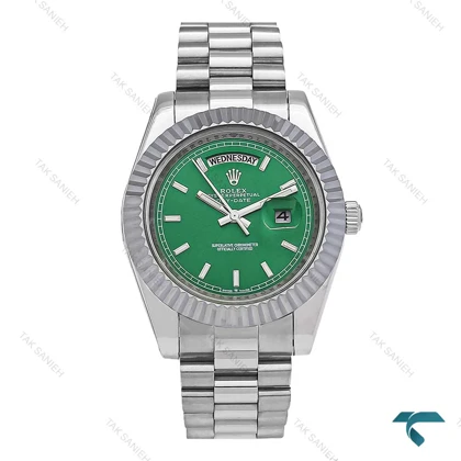 ساعت مردانه رولکس دی دیت سیلور صفحه سبز Rolex-6632-G