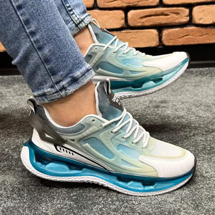 کتانی اسپرت مردانه مدل NIKE Air Griffey رنگ سفید آبی