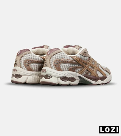 کفش کتانی مردانه و زنانه کرم قهوه ای ASICS Gel-Phoenix مدل 8537