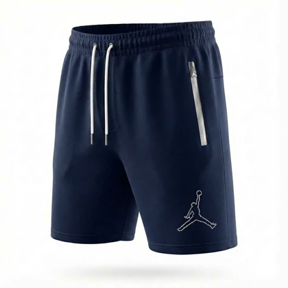 شلوارک جردن سرمه ای کوتاه