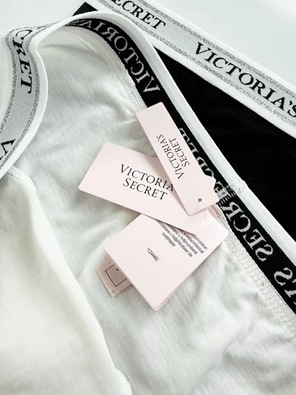 شورت اسلیپ زنانه نخ پنبه کمر کش شاین بسته 2 عددی ویکتوریا سکرت Victoria's Secret