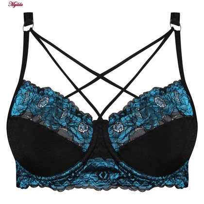 ست شورت و سوتین زنانه کارنا رز مدل فنردار مشکی گل آبی کد 5033-2038