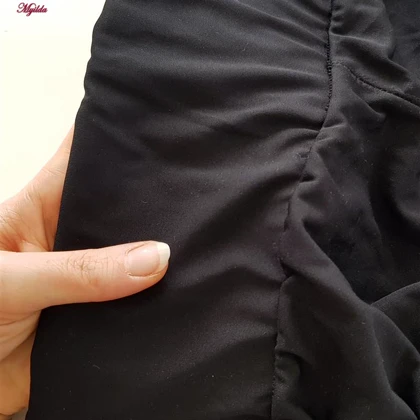 شلوارک ورزشی زنانه بغل گت دار مشکی