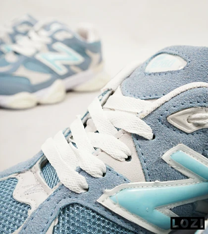 کفش کتانی زنانه سفید آبی کرم NEW BALANCE 9060