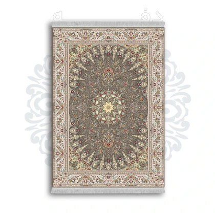 *جدید* فرشینه از جنس پارچه شانل مخمل ترک طرح فانتزی برند دفه کد 1346