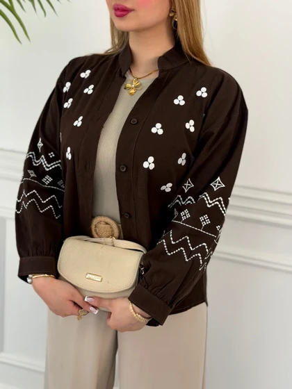 شومیز دارچین 0376
